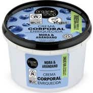 Organic Shop Crema Corporal Enriquecida Arándano y Mora 250ml