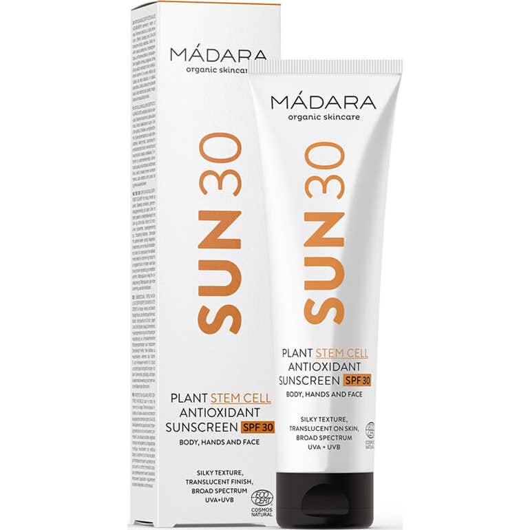Crème solaire antioxydante à base de cellules souches végétales Spf30 100 Ml