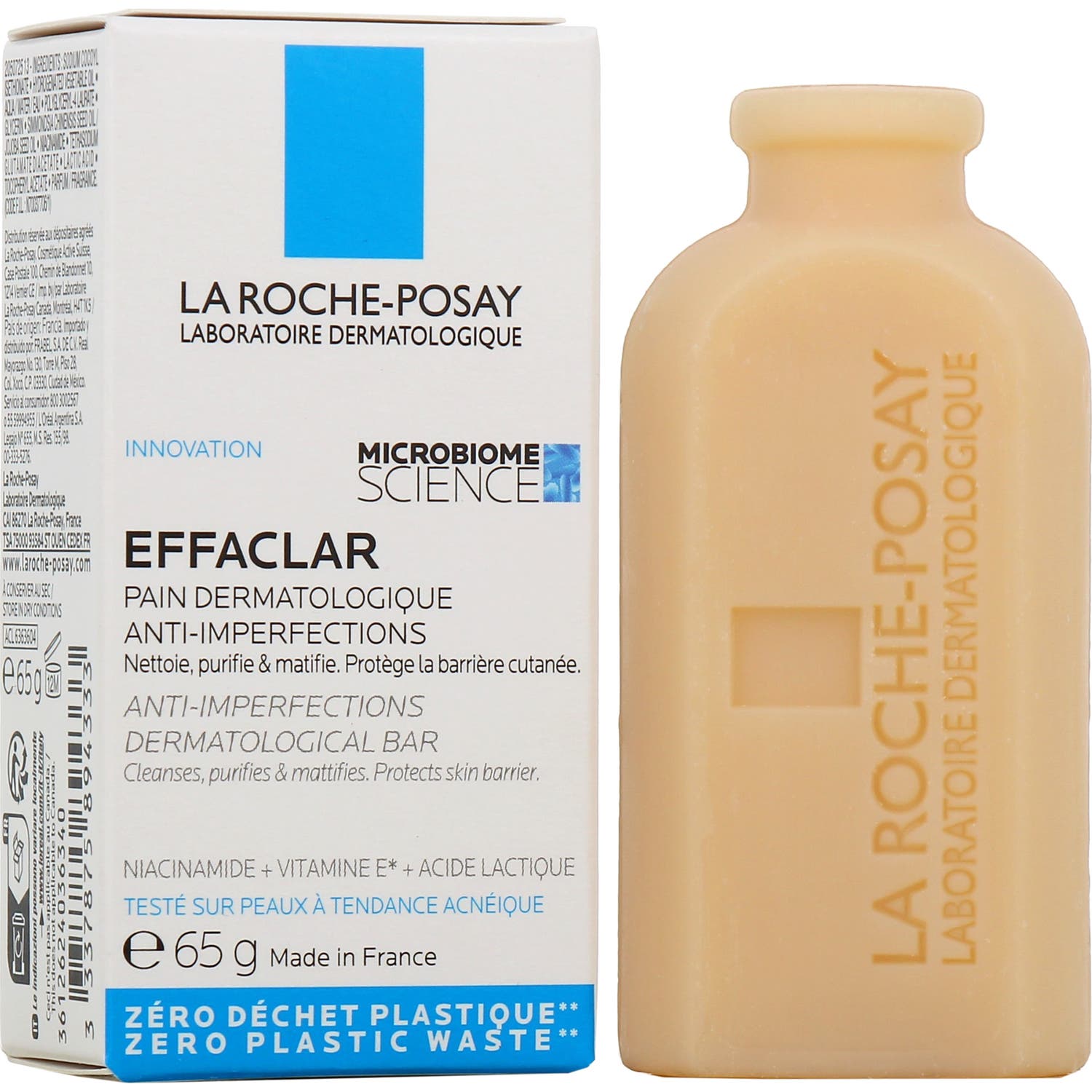 La Roche-Posay Effaclar Pain Dermatologique Anti-Imperfections 65 gr