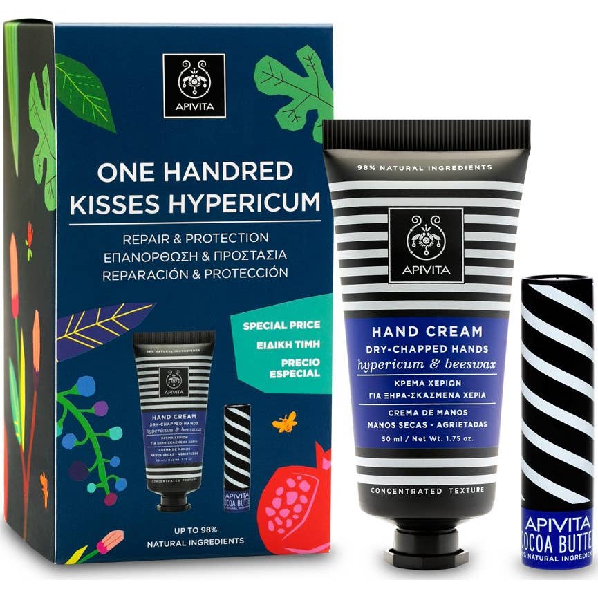 Apivita Crème Texture Riche + Baume Lèvres Avec FPS