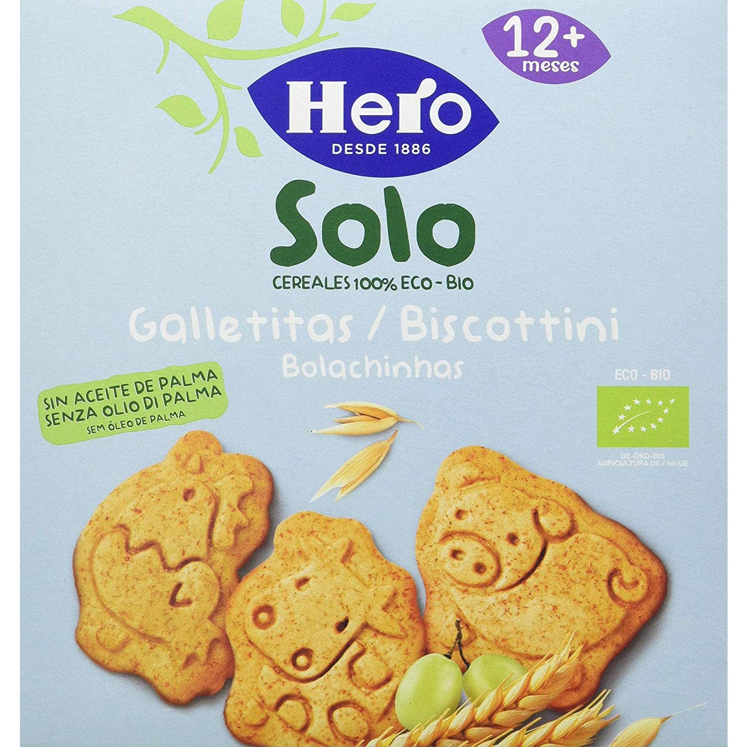Hero Solo Biscuits Animaux +12m 100g