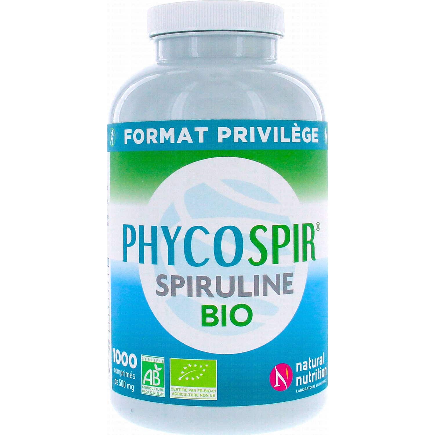 Natural Nutrition Spiruline Phycospir 1000caps