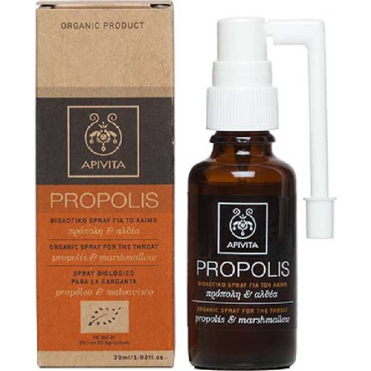 Apivita Organic Throat Spray with Propolis 30ml