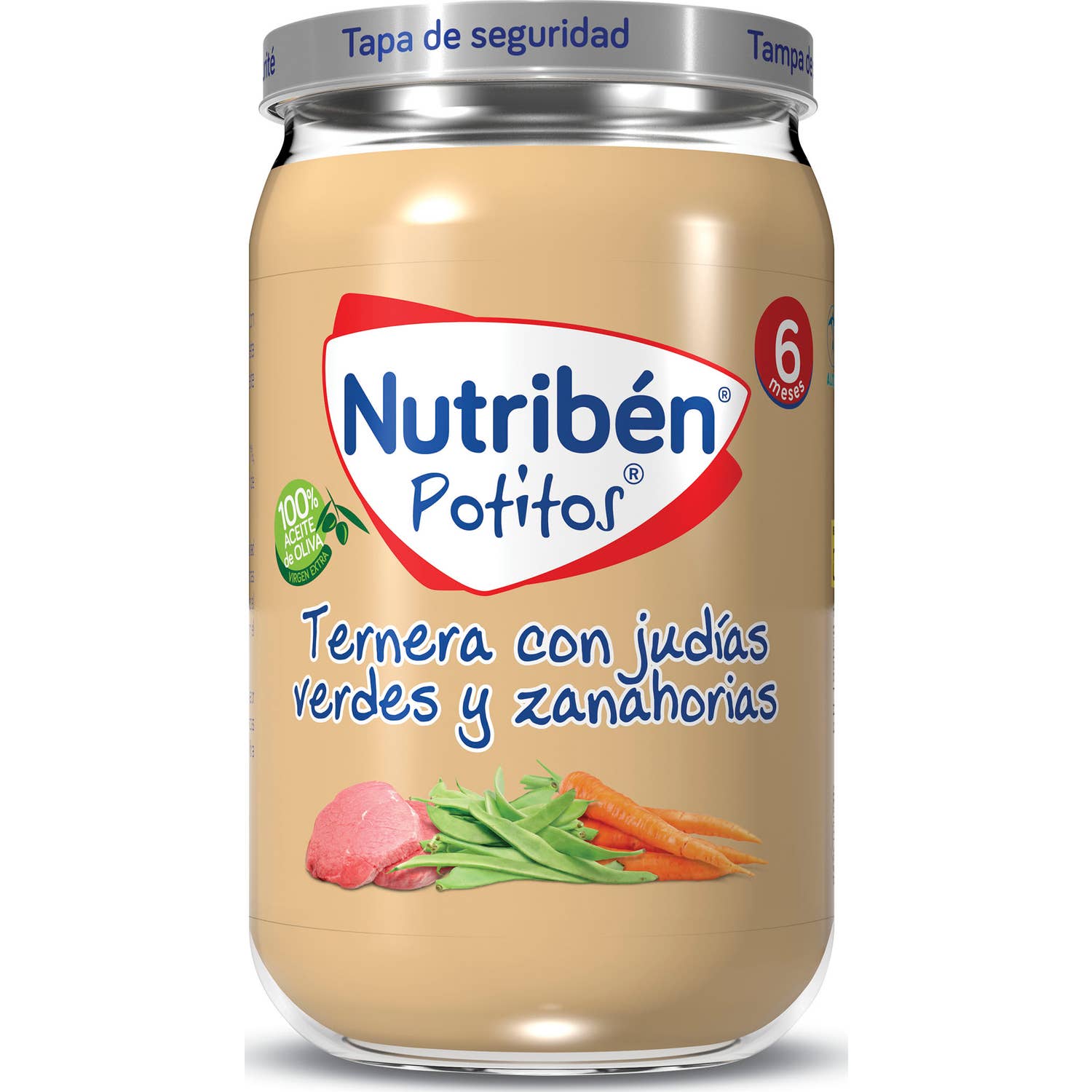 Nutribén® Potitos® Veau, Haricots verts, Carottes 235g