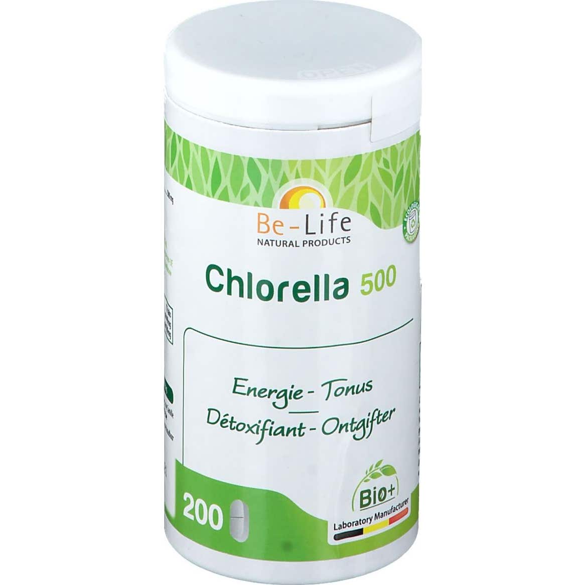 Be-Life Chlorella 500 Bio 200 comprimés