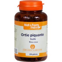 Nat Form Ortie Piquante Feuille 200 Gélules