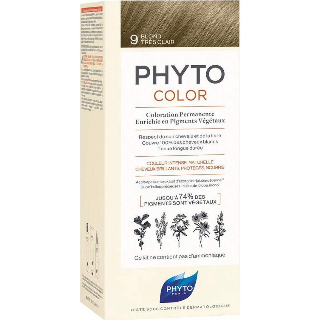 Phyto Phytocolor Teinture Cheveux Kit 9 Blond Très Clair