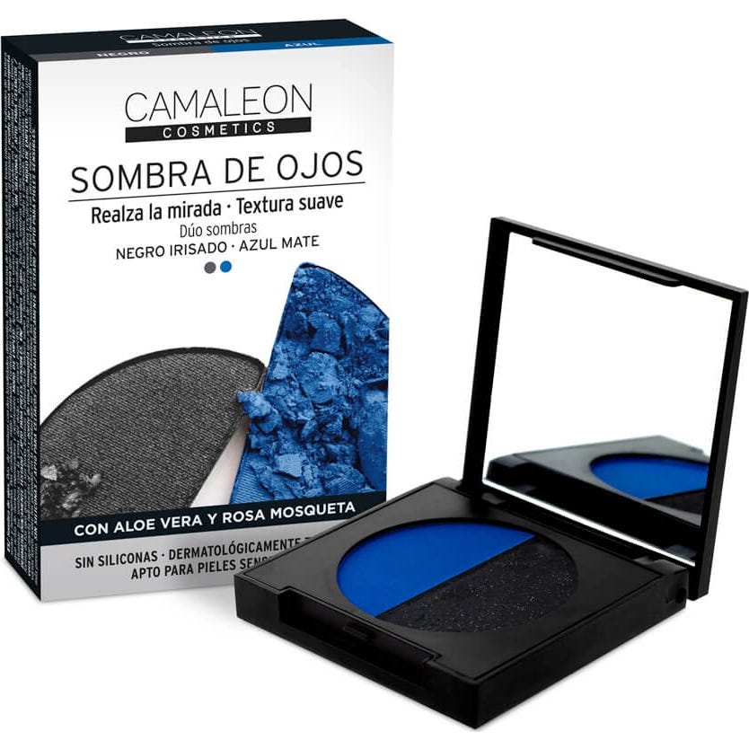 Camaleon Cosmetics Fard à Paupières Noir + Bleu 2 x 2.3g