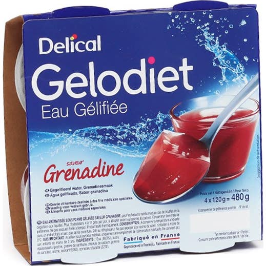 Delical Gelodiet Eau gel gren 4X120