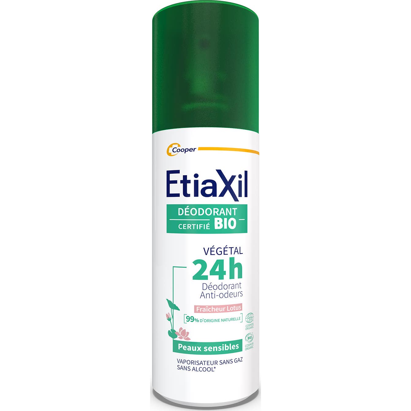 Etiaxil Déodorant Végétal Parfum Lotus 24H Spray 100ml
