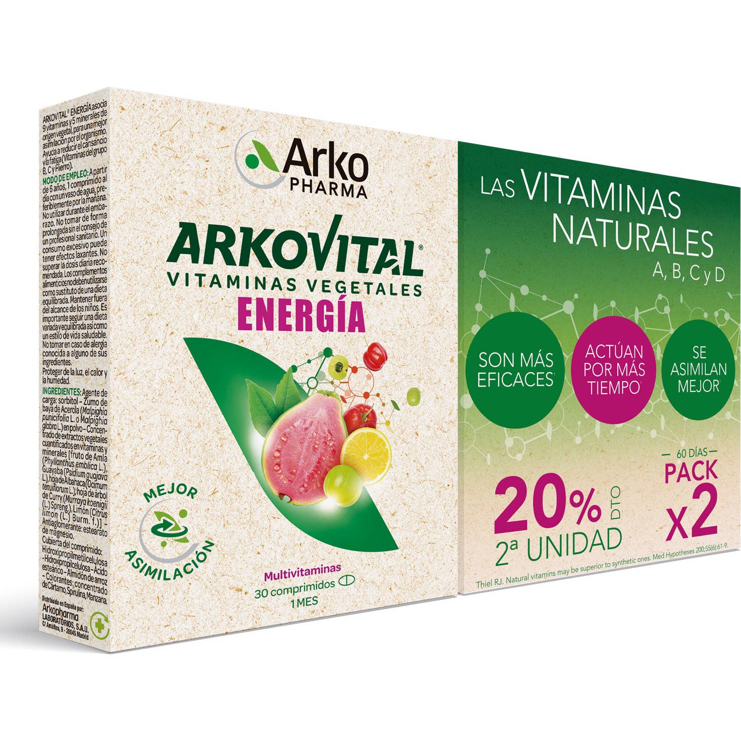Arkovital Pure Energy Pack 2x30comp