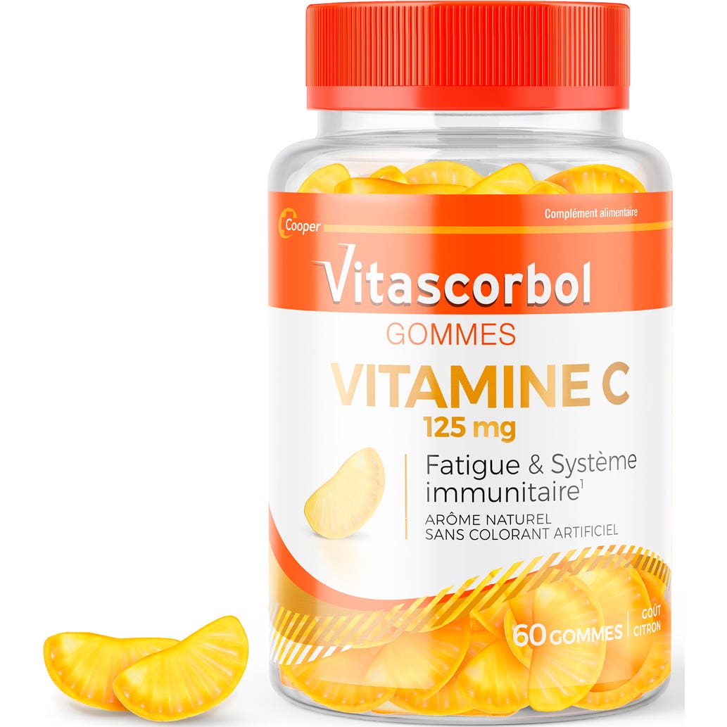 Vitascorbol Vitamine C 125g 60 Gommes
