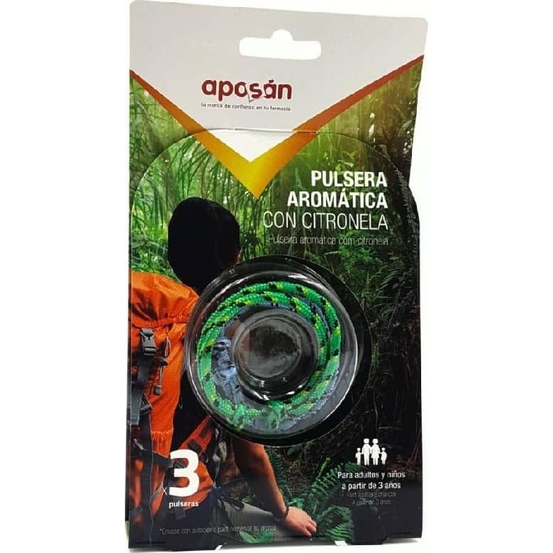 Aposan Pulsera Citronela Adulto 3uds