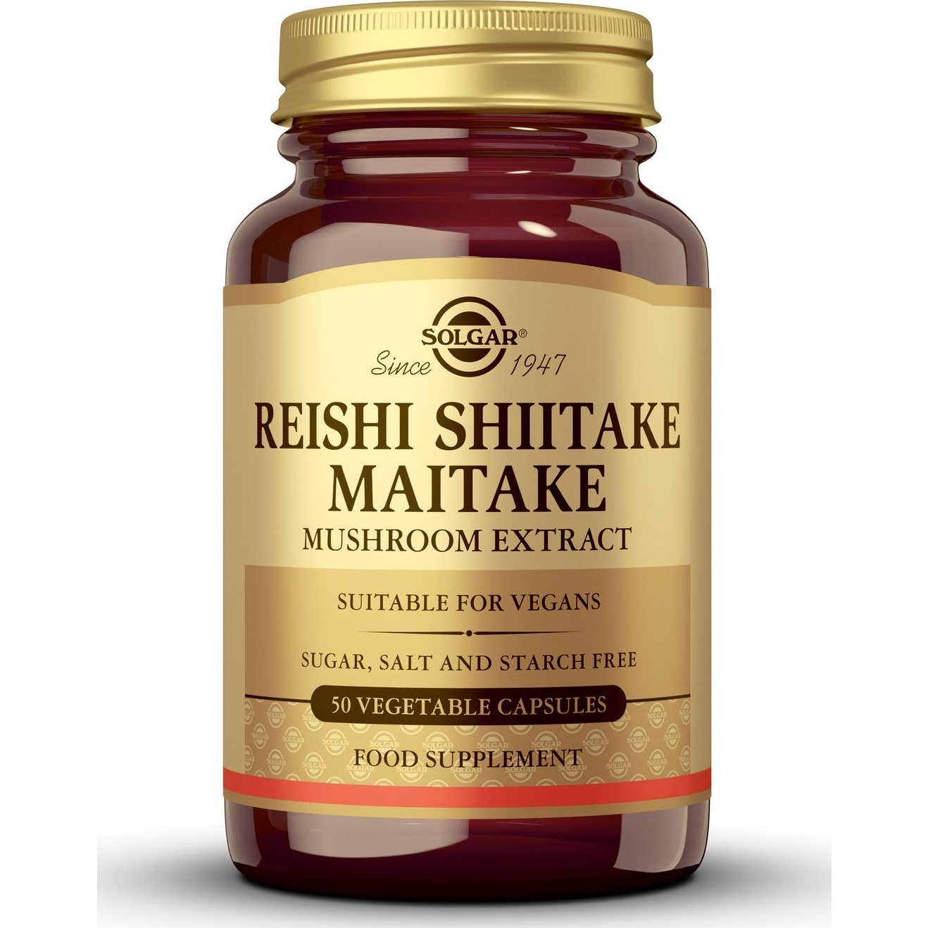 Solgar Reishi Shiitake Maitake 50 gélules Végétales