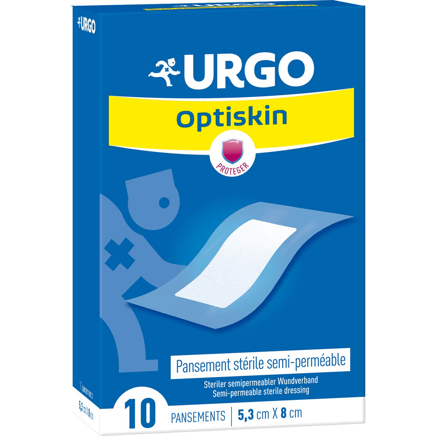 Urgo Optiskin 5,3cm x 8cm 10 Pansements