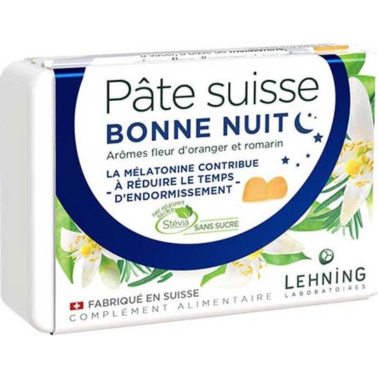 Lehning Pâte Suisse Bonne Nuit 40 Pastilles
