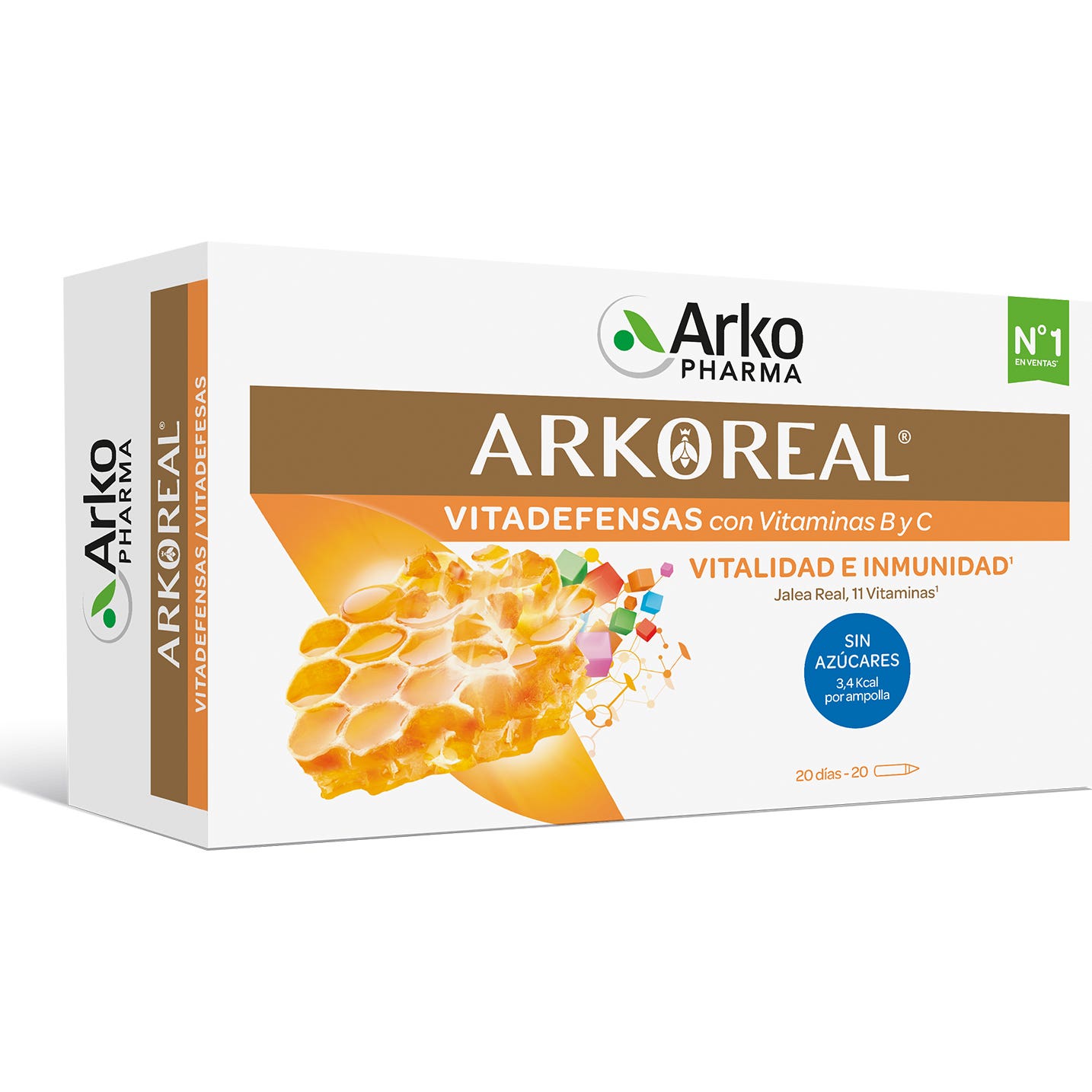 Arkoreal Gelée Royale Forte Plus 20 Ampoules