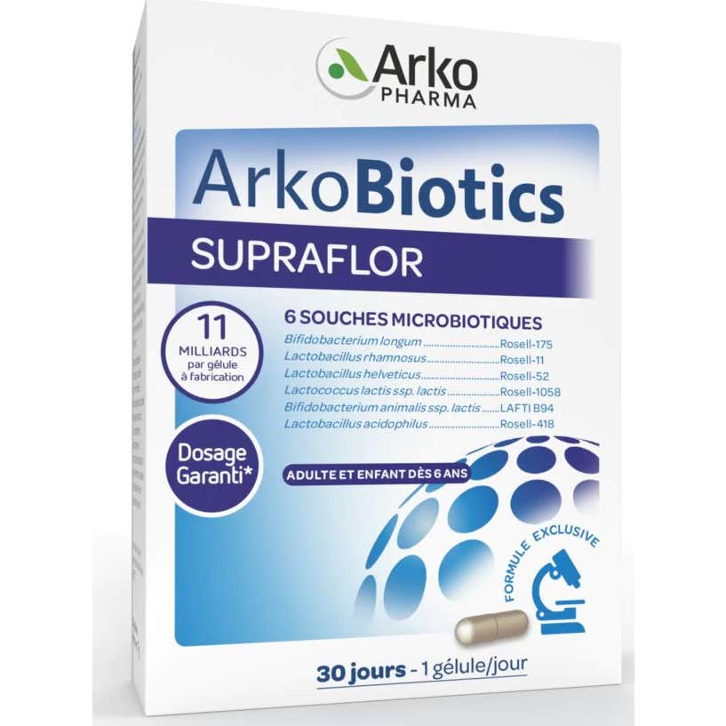 Arkopharma Arkobiotics Supraflor Ferments Lactiques 30 gélules