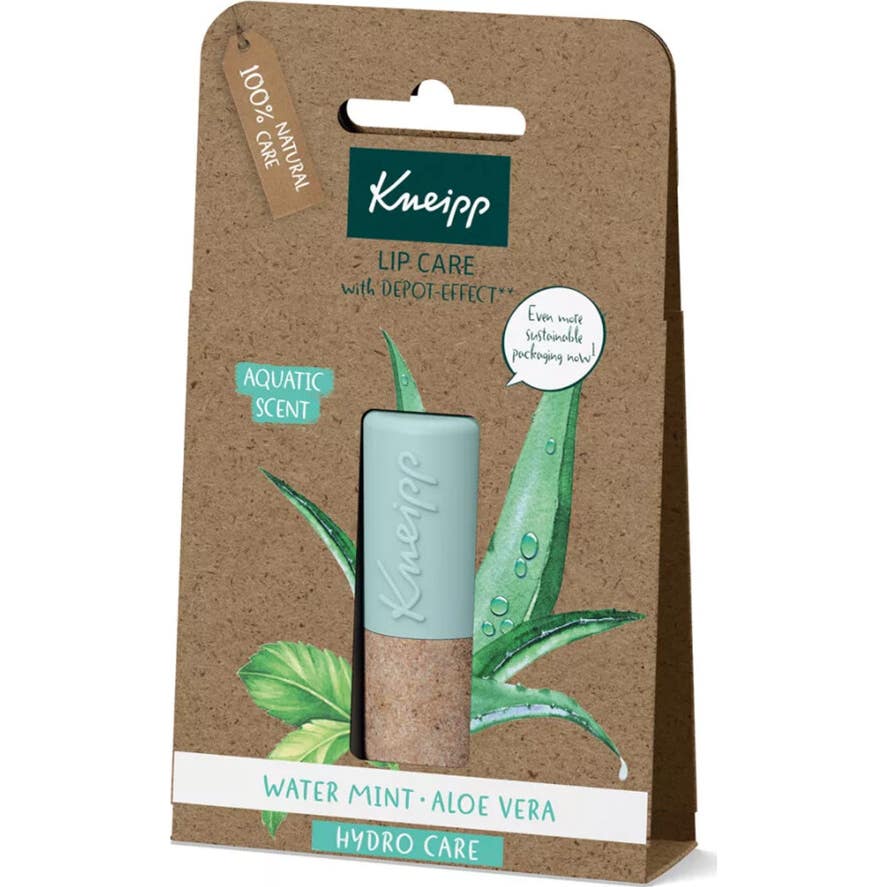 Baume à lèvres Kneipp Hydro Care aloe vera et menthe aquatique 4,7g