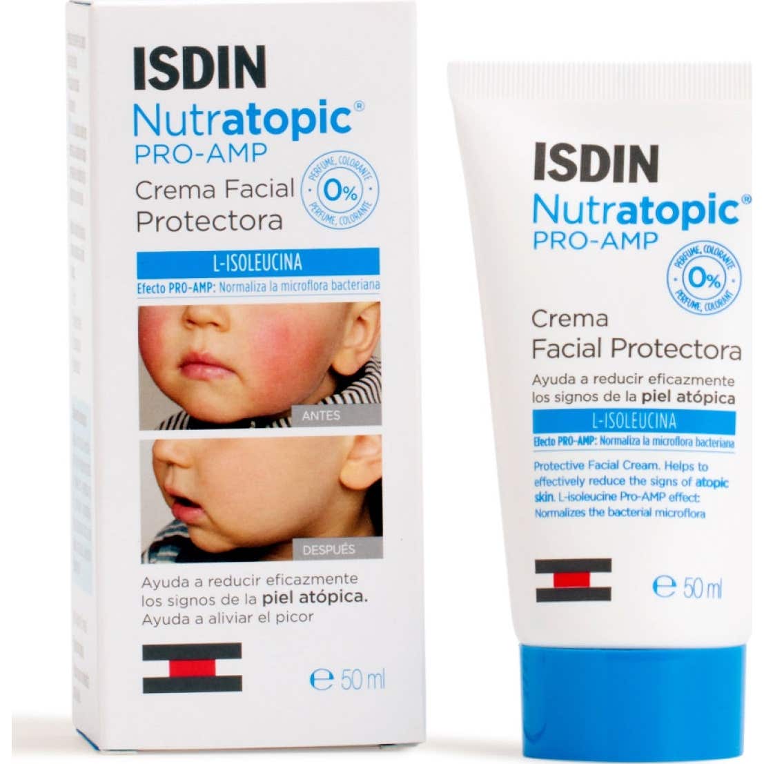 ISDIN Nutratopic Pro-AMP Crème Visage Peau Atopique 50 ml