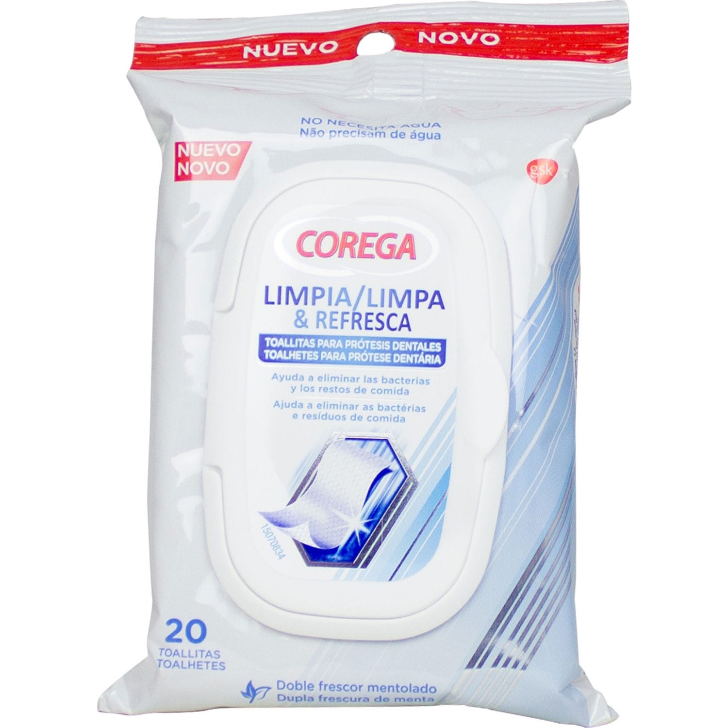 Corega Toallita Para Protesis 20U