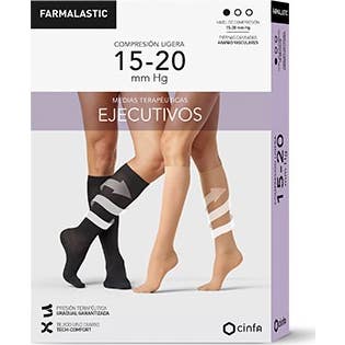 Farmalastic Chaussettes De Compression Légère Femme Noir TM