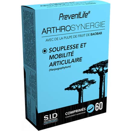SID Nutrition Preventlife Arthrosynergie 60 comprimés