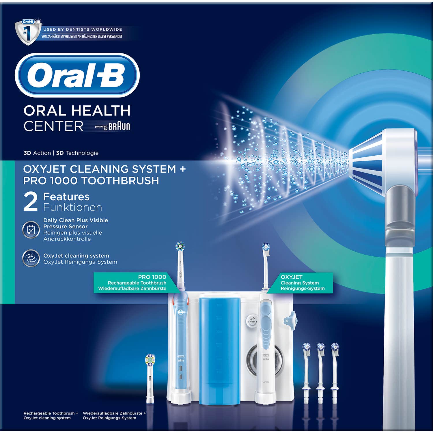 Oral B Combiné Dentaire Oxyjet + Pro 1000 1 pack