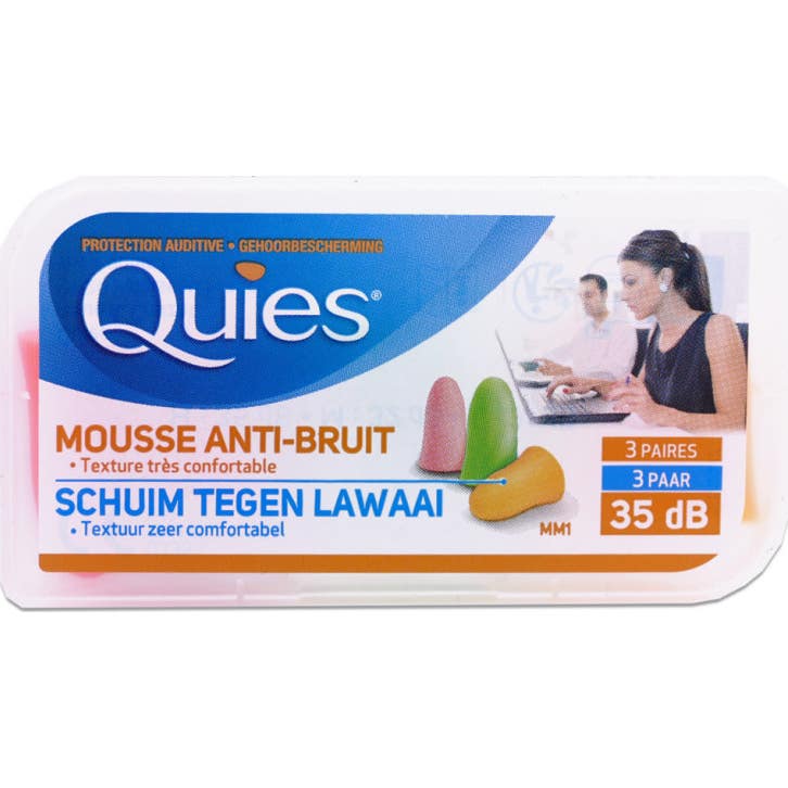 Quies Mousse Anti-Bruit 3 Paires