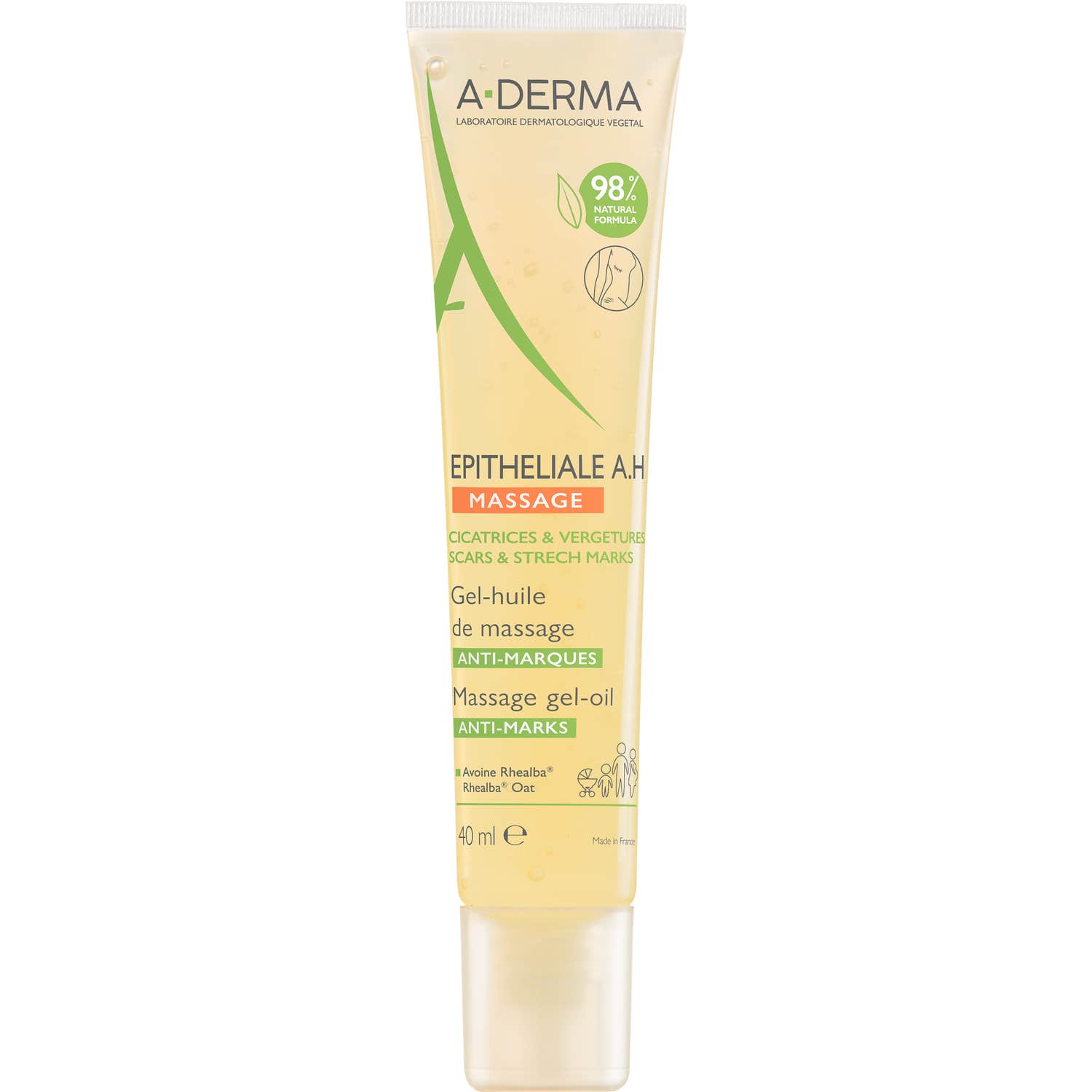 A-Derma Epitheliale AH Gel-Huile de Massage 40ml