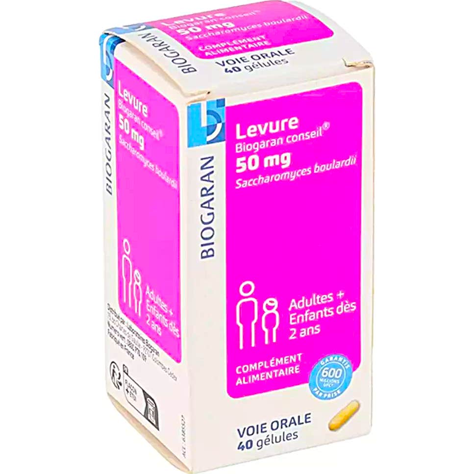 Biogaran Levure 50mg 40comp