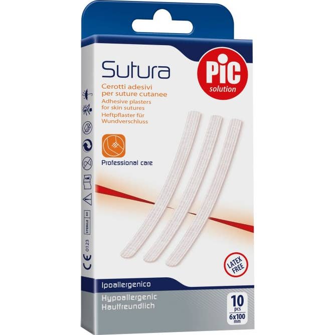 Pic Solution Pansements Suture 6x100 mm 10 Unités