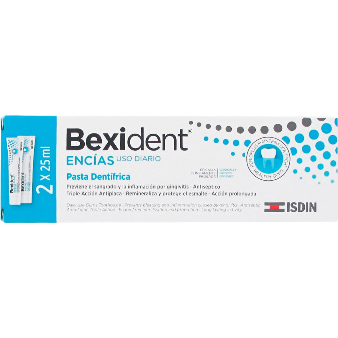 Bexident Gencives Dentrifrice Triclosan 2 x 25 ml