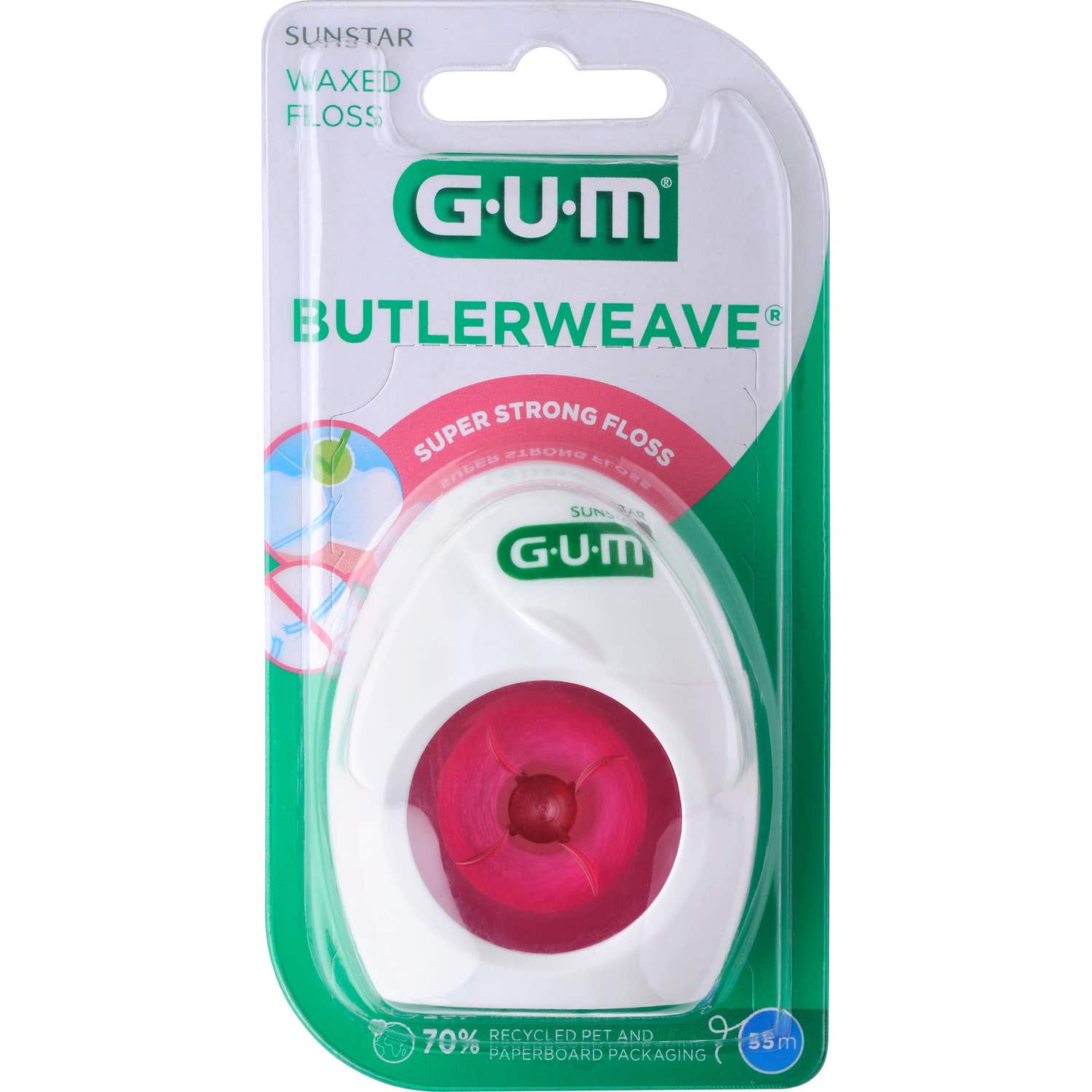 Gum Fil dentaire ButlerWeave Plat ciré