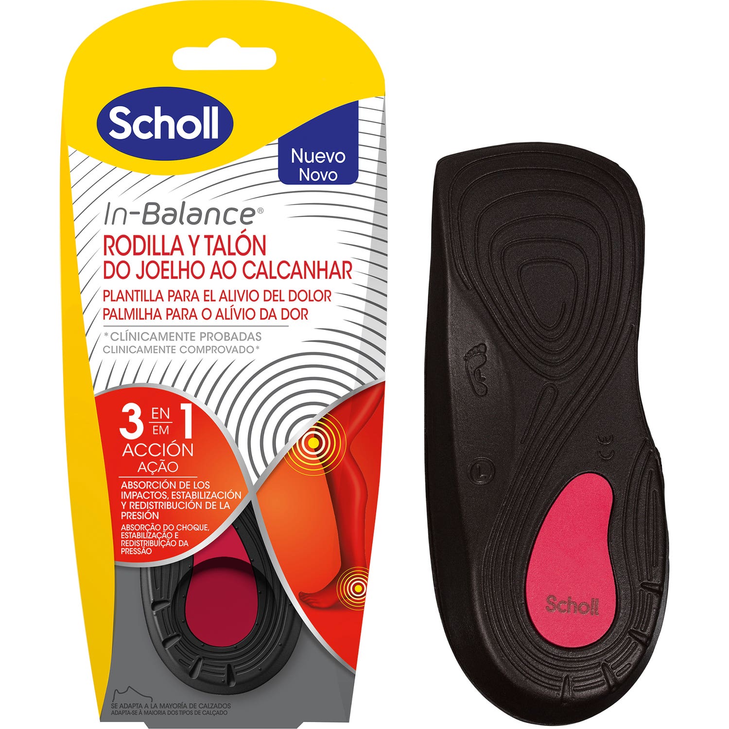Modèles d'utilisation quotidienne Knee &amp Heel Scholl In-