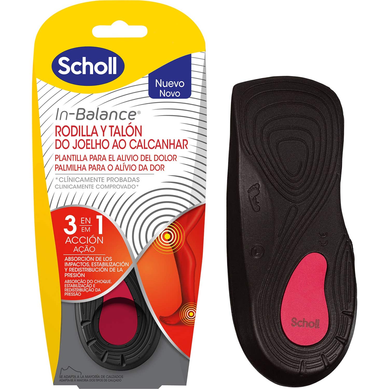 Modèles d'utilisation quotidienne Knee & Heel Scholl In-