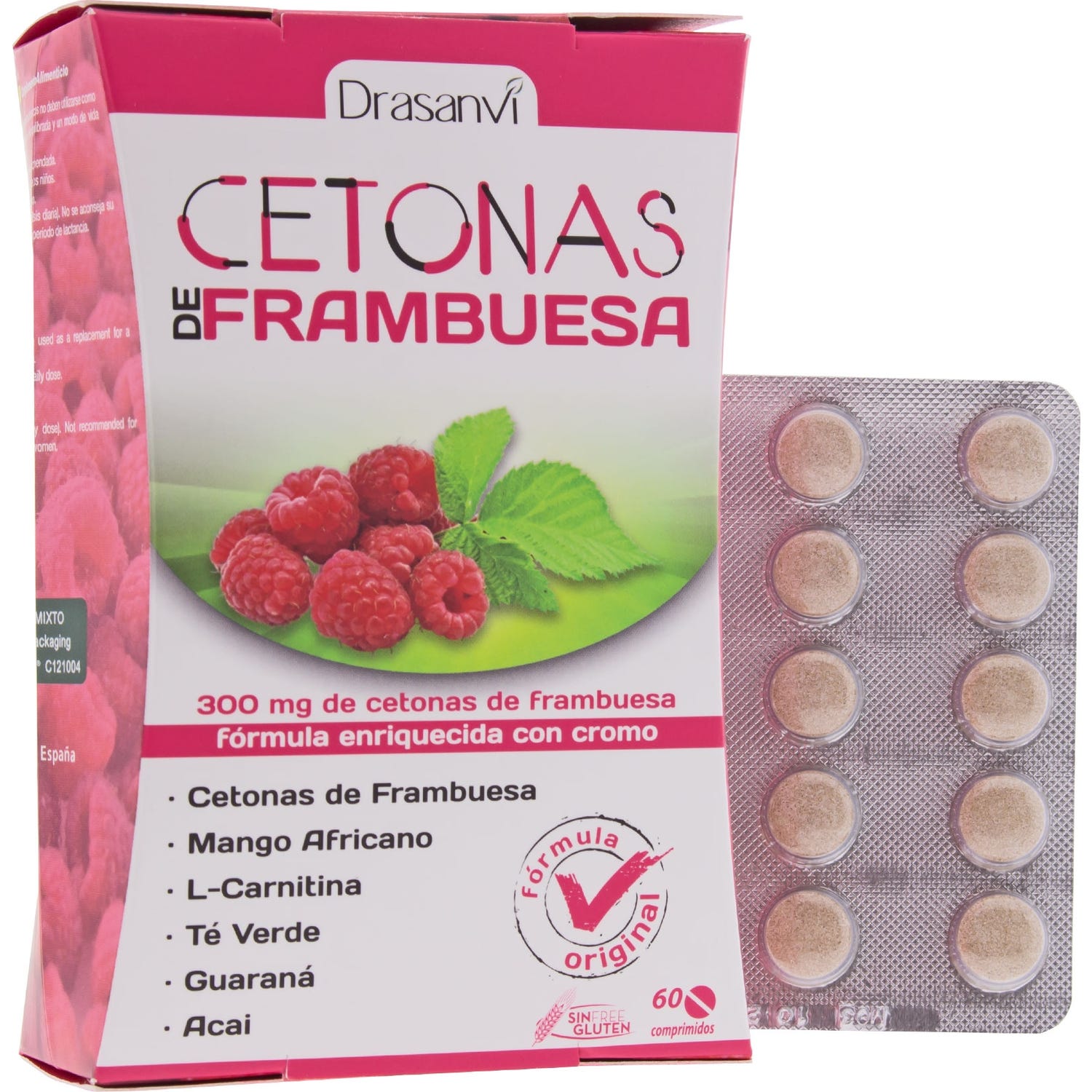 DRASANVI  c&eacute;tones de framboise 60comp