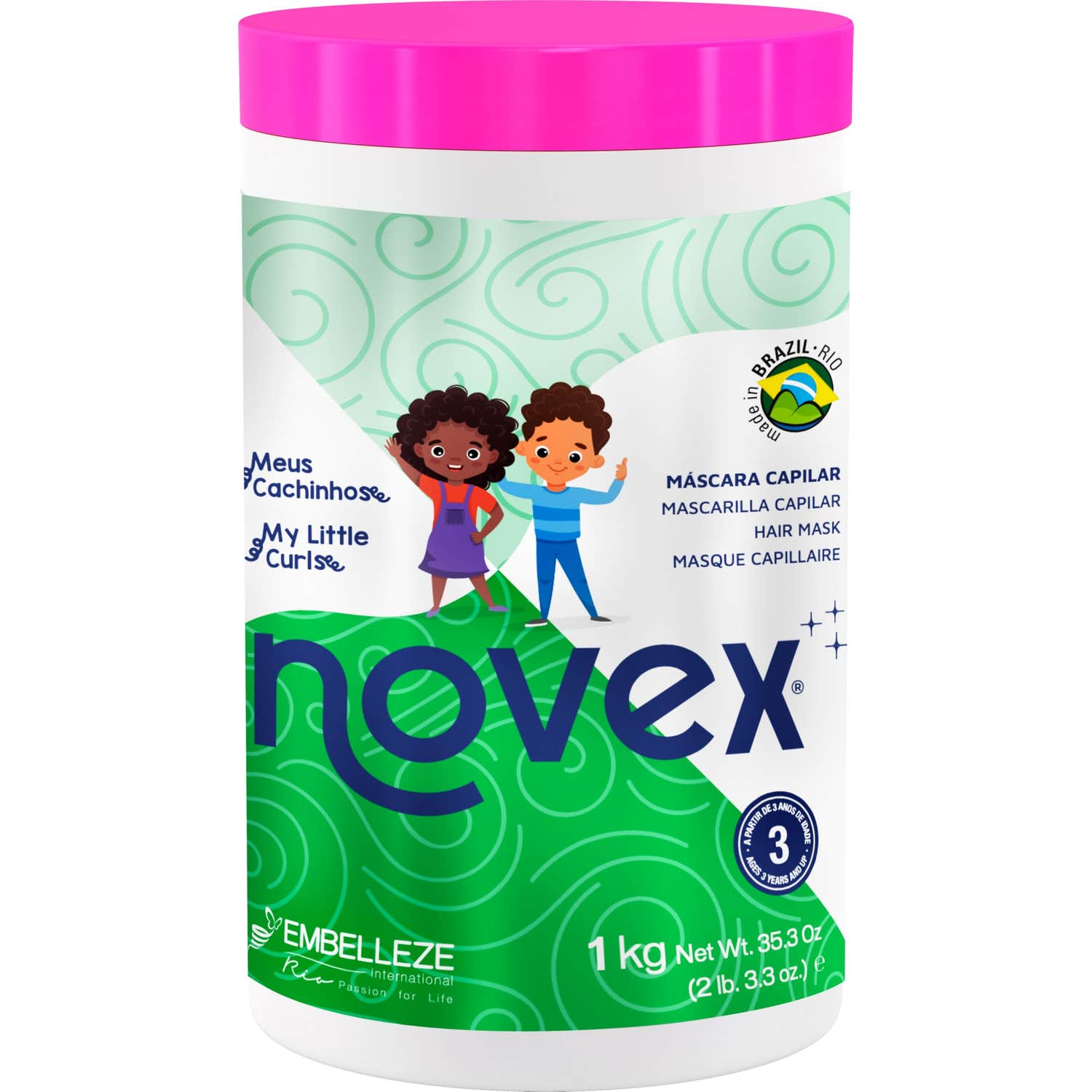Novex My Little Curls Masque capillaire pour enfants 1000ml