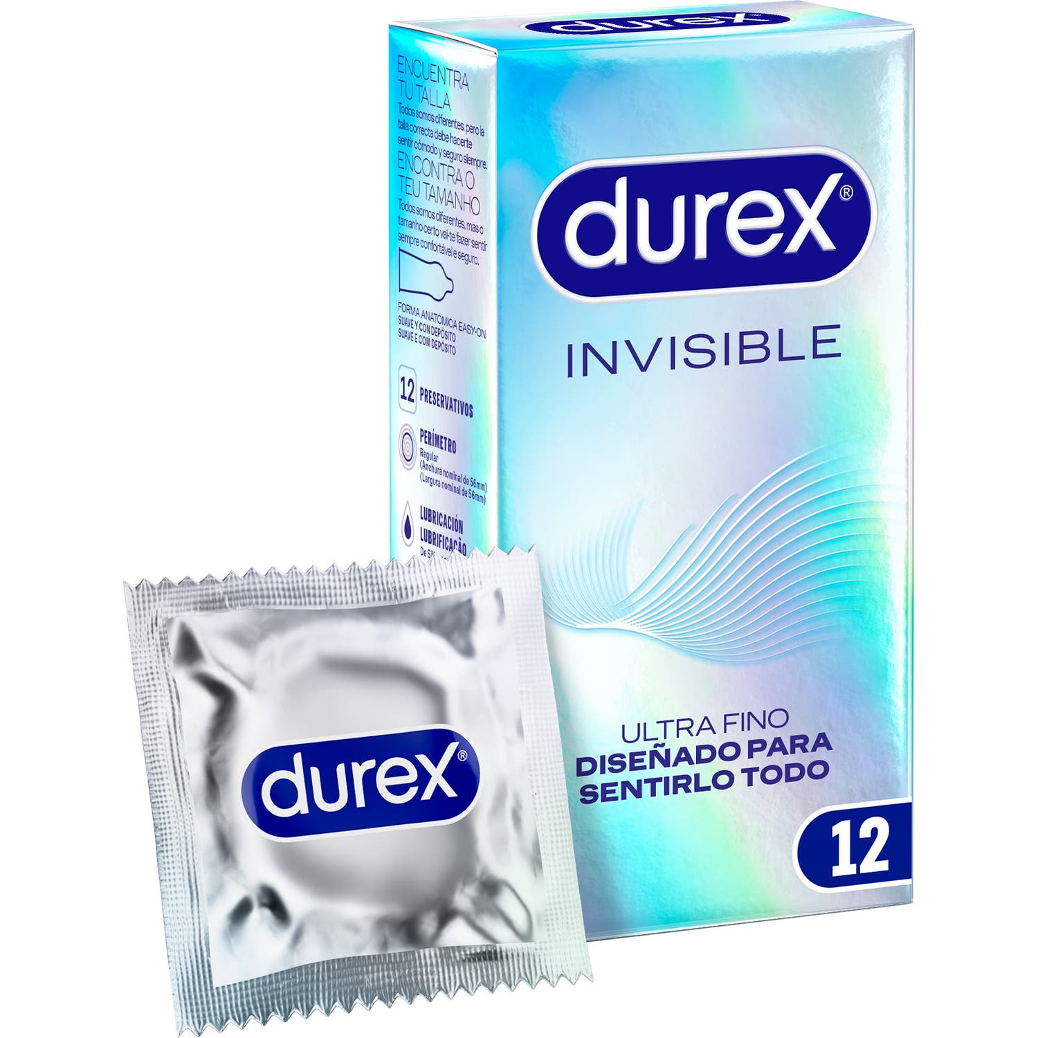 Durex® Invisible extra fine extra fine extra sensible 12uds