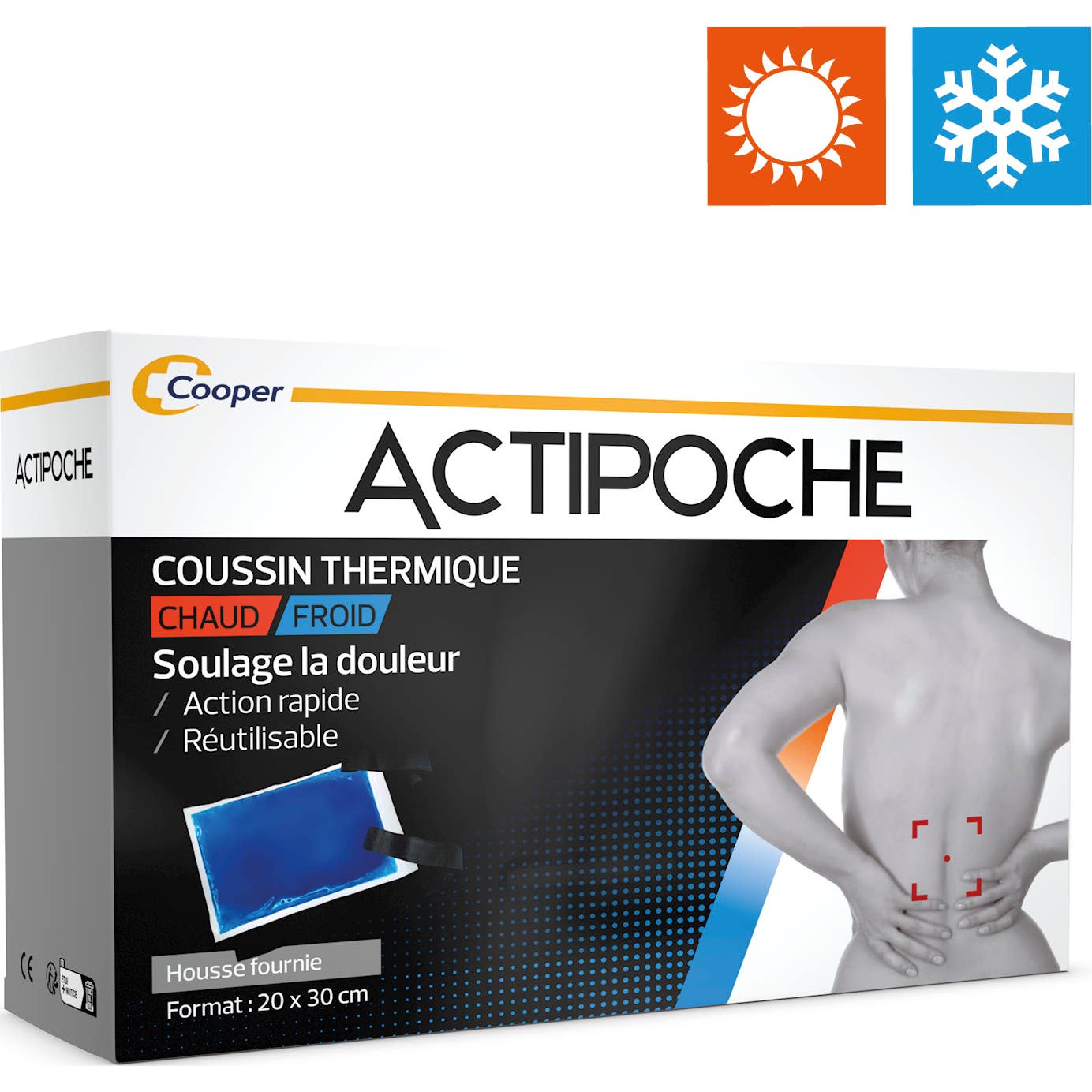 Actipoche Coussin Thermique Chaud/Froid20x30cm