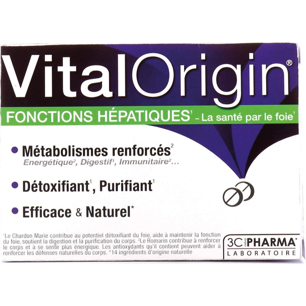 3C Pharma Vitalorigin 60 Comprimés