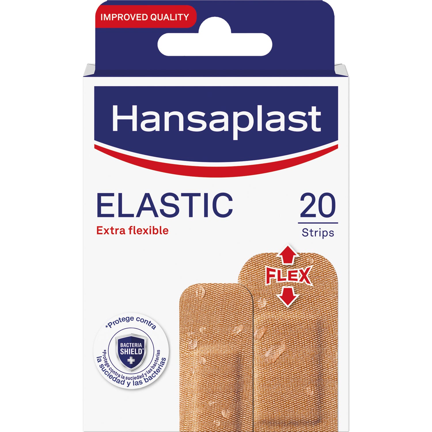 Hansaplast coussin adhésif élastique 2 tailles 20 bandes