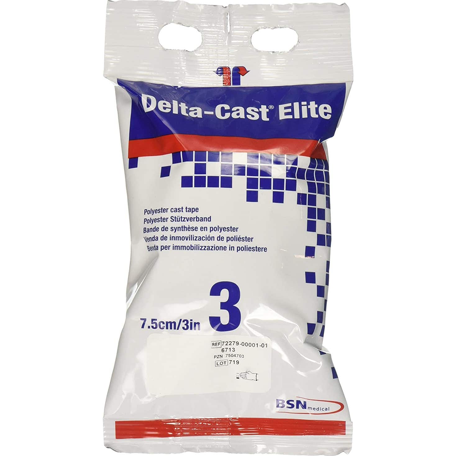 BSN Delta-Cast Elite Bande Blanc 7,5cmx3,6m