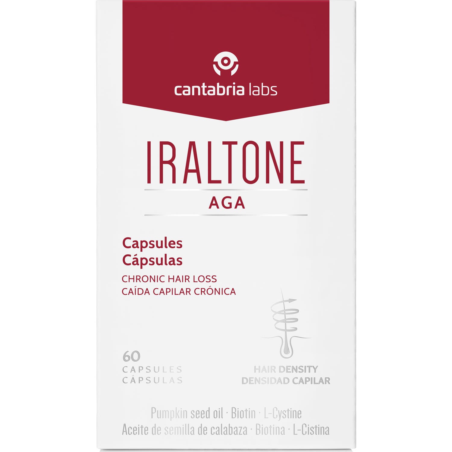 Iraltone AGA Anti-Chute 60 Gélules