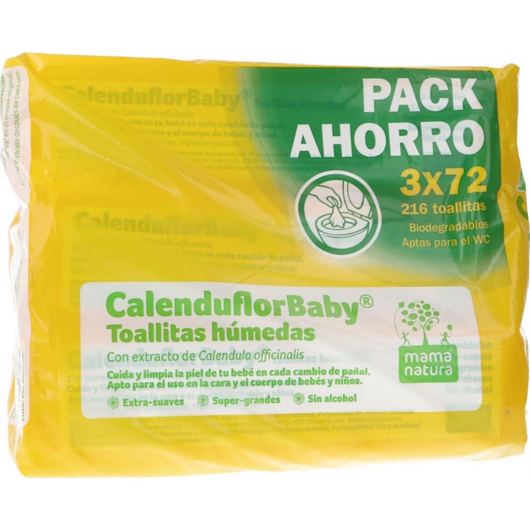 Calenduflorbaby Lingettes au Calendula 3x72uds