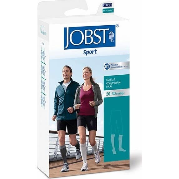 Jobst Sport Ccl2 Chaussette Noir Gris Taille S 1 Paire