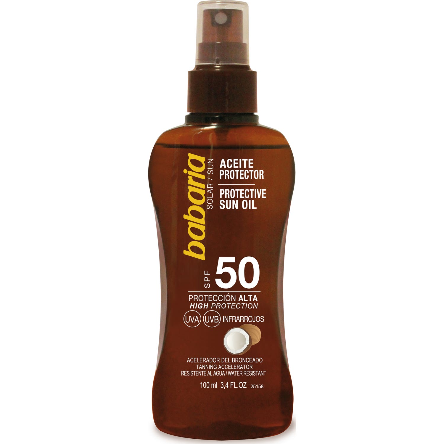 Babaria Coco Aceite Spf50 Proteccion Muy Alta 100ml