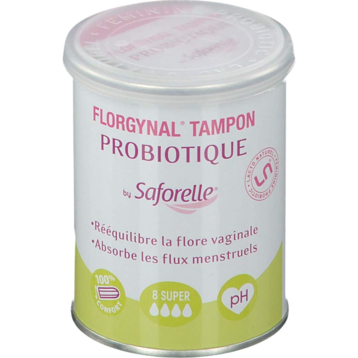 Saforelle Florgynal Tampon Probiotique Super 8 Tampons