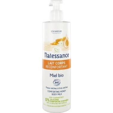Natessance Lait Corps Réconfortant Miel Bio Peaux Sèches À Très 400 Ml Enfants - Image 2