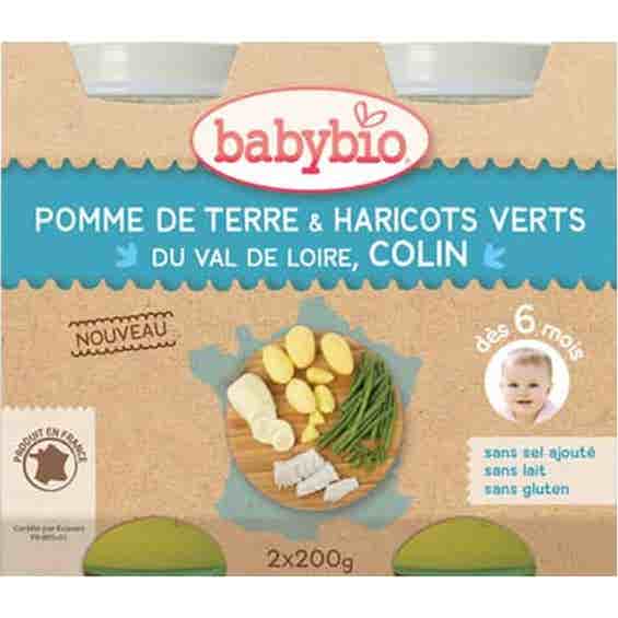 Babybio Menu Legu/Colin Sauv2X200g